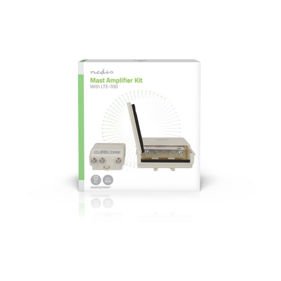 Antensko pojačalo NEDIS MAMP26700WT, 2-portni, raspon frekvncija 470-694MHz Antensko pojačalo NEDIS MAMP26700WT, 2-portni, raspon frekvncija 470-694MHz