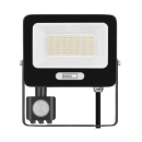 Reflektor LED EMOS GLARO PIR ZS2334B, 30W, 4000K, 3000lm, IP54, crni