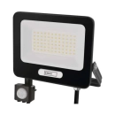 Reflektor LED EMOS GLARO PIR ZS2344B, 50W, 4000K, 5000lm, IP54, crni