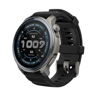 Pametni sportski sat AMAZFIT BALANCE 2 NFC, W2429GL1N, crni kožni remen, crveni silikonski remen   - AMAZFIT promo