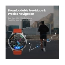 Pametni sportski sat AMAZFIT BALANCE 2 NFC, W2429GL1N, crni kožni remen, crveni silikonski remen