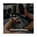Pametni sportski sat AMAZFIT BALANCE 2 NFC, W2429GL1N, crni kožni remen, crveni silikonski remen