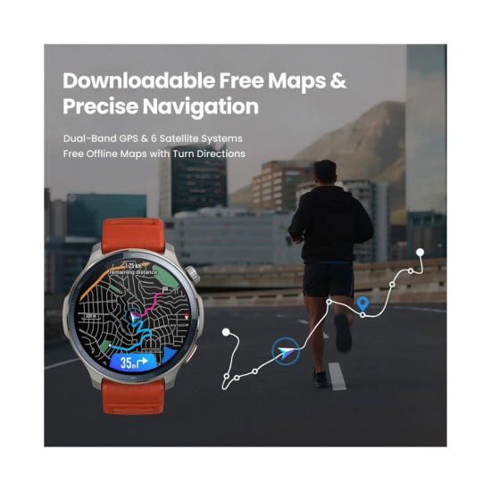 Pametni sportski sat AMAZFIT BALANCE 2 NFC, W2429GL1N, crni kožni remen, crveni silikonski remen Pametni sportski sat AMAZFIT BALANCE 2 NFC, W2429GL1N, crni kožni remen, crveni silikonski remen