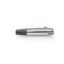Konektor NEDIS CAVC15902ME, 3-pin XLR (Ž), za kabel, srebrni, polybag