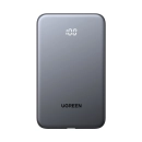 Prijenosno napajanje powerbank UGREEN, 10.000 mAh, USB C, USB A, integrirani USB C kabel, Power Delivery 2.0, Quick Charge 3.0, crno