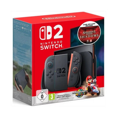 Igraća konzola NINTENDO Switch 2, Mario Kart Bundle + Assassins Creed