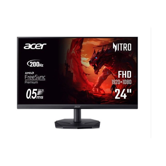 Monitor 23.8incha ACER Nitro KG241YX3bip, UM.QX1EE.312, FHD, VA 200Hz 1ms, 300cd/m2, 3000:1, crni Monitor 23.8incha ACER Nitro KG241YX3bip, UM.QX1EE.312, FHD, VA 200Hz 1ms, 300cd/m2, 3000:1, crni