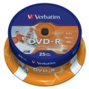 Medij DVD-R VERBATIM 43538, 16x, Printable, spindle 25 komada