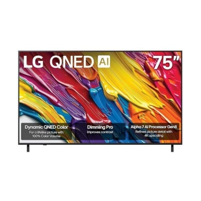 Televizor QLED 75incha LG 75QNED82A3B.AEU, Smart, 4K UHD, DVB-T2/C/S2, HDMI, WiFi, Bluetooth, Energetska oznaka D   - Televizori