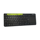 Tipkovnica MAXLINE ML-KG3608, bežična, membranska, Smeđi Switch, HR Layout, RGB, Slim, za Smart TV, crna