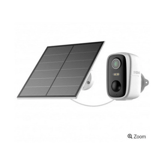 Nadzorna IP kamera STRONG FALKY-2KS, vanjska, solarni panel, senzor pokreta, noćni vid, IP65, bijela Nadzorna IP kamera STRONG FALKY-2KS, vanjska, solarni panel, senzor pokreta, noćni vid, IP65, bijela