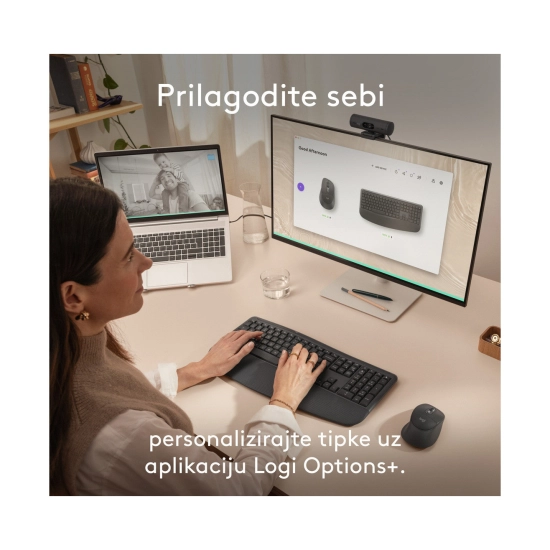 Tipkovnica + Miš LOGITECH MK880, bežični, Bluetooth, USB C, HR Layout, RGB, crno Tipkovnica + Miš LOGITECH MK880, bežični, Bluetooth, USB C, HR Layout, RGB, crno