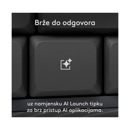 Tipkovnica + Miš LOGITECH MK880, bežični, Bluetooth, USB C, HR Layout, RGB, crno Tipkovnica + Miš LOGITECH MK880, bežični, Bluetooth, USB C, HR Layout, RGB, crno