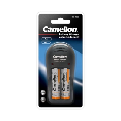 Punjač baterija plug-in, 2x AA ili AAA, 2300mAh, BC-1009 Camelion