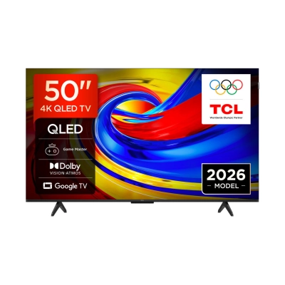 Televizor QLED 50incha TCL 50P7L, Google TV, 4K UHD, DVB-T2/C/S2, HDMI, WiFi, Bluetooth, USB A, Energetska oznaka F