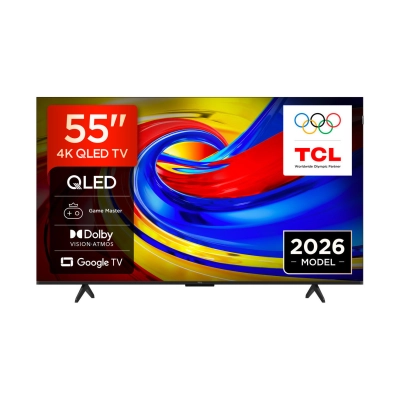 Televizor QLED 55incha TCL 55P7L, Google TV, 4K UHD, DVB-T2/C/S2, HDMI, WiFi, Bluetooth, USB A, Energetska oznaka F