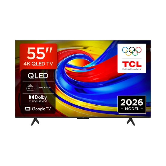 Televizor QLED 55incha TCL 55P7L, Google TV, 4K UHD, DVB-T2/C/S2, HDMI, WiFi, Bluetooth, USB A, Energetska oznaka F