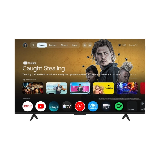 Televizor QLED 55incha TCL 55P7L, Google TV, 4K UHD, DVB-T2/C/S2, HDMI, WiFi, Bluetooth, USB A, Energetska oznaka F