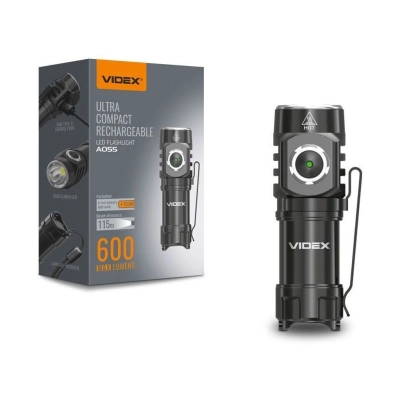 Baterijska svjetiljka VIDEX VLF-A055, 600Lm, 5700K Baterijska svjetiljka VIDEX VLF-A055, 600Lm, 5700K