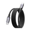 Kabel UGREEN L537, USB C (M) na USB C (M), magnetni, pleteni, 1m, crni