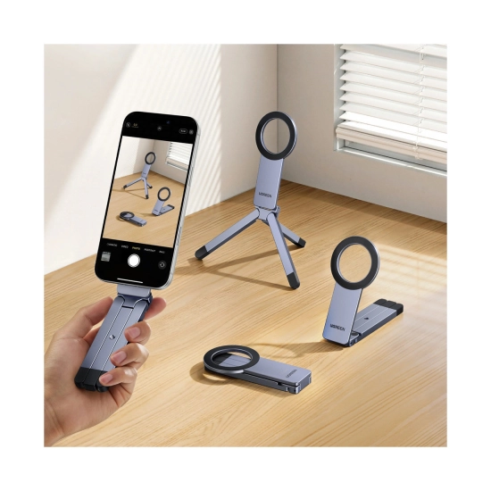 Držač za smartphone UGREEN LP962, Magnetic Phone Tripod Stand, sivi Držač za smartphone UGREEN LP962, Magnetic Phone Tripod Stand, sivi
