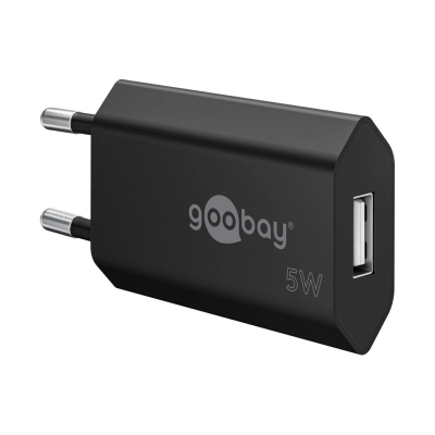 Kućni punjač GOOBAY, 5W, USB A, crni