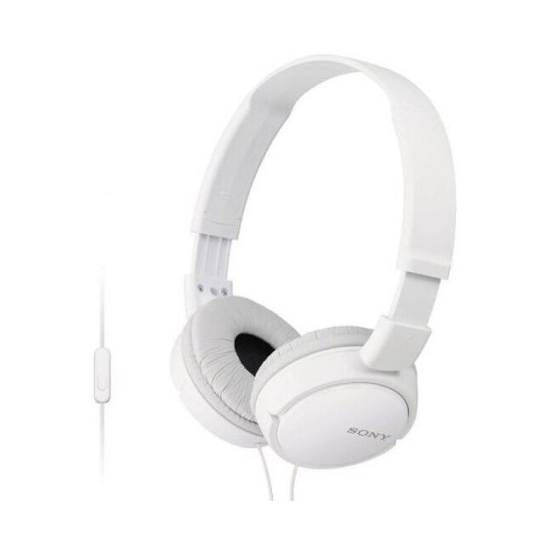 Slušalice SONY MDR-ZX110AP, žičane, On-Ear, 3.5mm, bijele