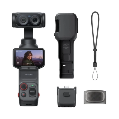 Akcijska kamera INSTA360 Luna 8k Ultra Standard Bundle, CINSABTA, 8K UHD, crna   - Sportske kamere i oprema