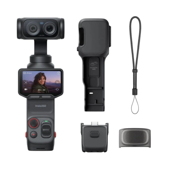Gimbal stabilizator INSTA360 Luna 8k Ultra Standard Bundle, CINSABTA, crni