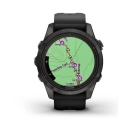 OŠTEĆENA AMBALAŽA - Pametni sportski sat GARMIN Fenix 7S PRO Sapphire Solar, GPS, multisport, Carbon Gray , DLC Tit, crni remen 010-02776-11 