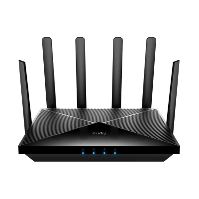 Router CUDY LT700, AC1200, Nano SIM, 4G LTE, WiFi 5, 4-portni, RJ45, crni