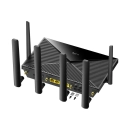 Router CUDY LT700, AC1200, Nano SIM, 4G LTE, WiFi 5, 4-portni, RJ45, crni