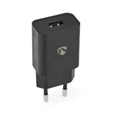 Kućni punjač NEDIS WCHAU242ABK, 12W, USB A, crni