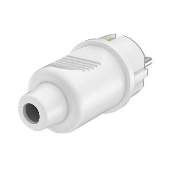 Utičnica šuko PVC BRAYTRON, s uzemljenjem, bijela