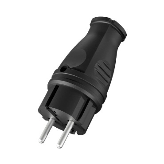 Utikač šuko BRAYTRON TPM01 220-240 V, crni