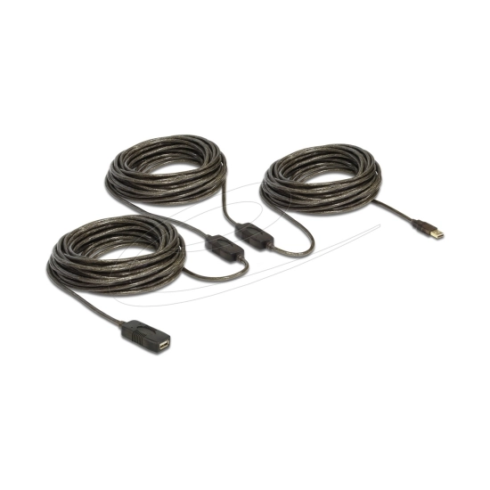Kabel DELOCK, USB A 2.0 (M) na USB A 2.0 (Ž), produžni, 30m, crni, kutija Kabel DELOCK, USB A 2.0 (M) na USB A 2.0 (Ž), produžni, 30m, crni, kutija