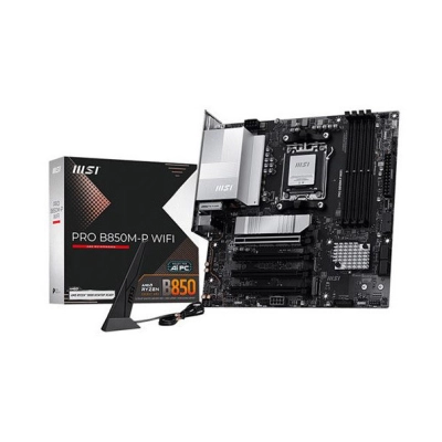 Matična ploča MSI PRO B850M-P WiFi, B850 chipset, AM5 socket, 4x DDR5, WiFi, Bluetooth Matična ploča MSI PRO B850M-P WiFi, B850 chipset, AM5 socket, 4x DDR5, WiFi, Bluetooth