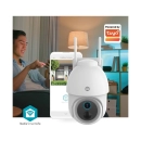 Nadzorna IP kamera NEDIS WIFICBO51WT, vanjska, senzor pokreta, noćni vid, 3MP, FHD, žičana, IPX5, bijela
