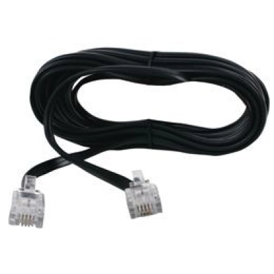 Kabel telefonski/ADSL RJ11 (M) > RJ11 (M) 6/4, 10m, crni - Mrežni kablovi u rinfuzi Kabel telefonski/ADSL RJ11 (M) > RJ11 (M) 6/4, 10m, crni - Mrežni kablovi u rinfuzi