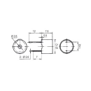 PIEZO BUZZER MICRO 12 V,  KPX1212B