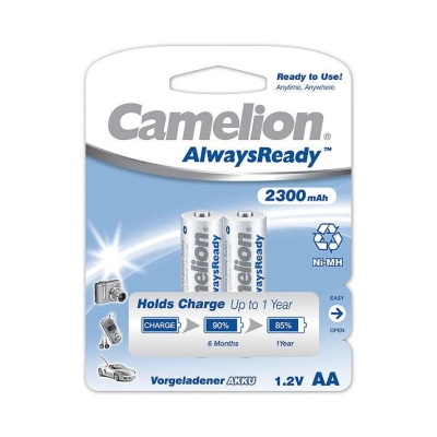 Baterija NI-MH Camelion Ready2use AA 2.3Ah  blister 2 kom   - Punjive baterije