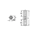 ODSTOJNIK Ž-Ž  M3 x 20 mm