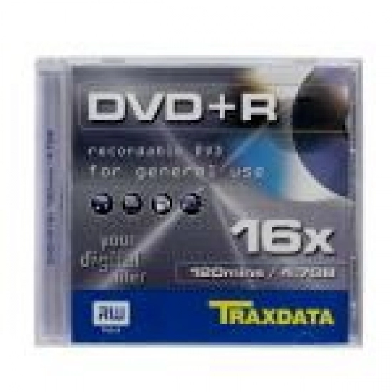 Medij DVD+R TRAXDATA 16x, 4.7GB, komad