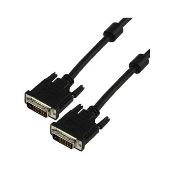 Kabel HQ, DVI-D (M) na DVI-D (M), DVI 24+1 Dual link, 2m