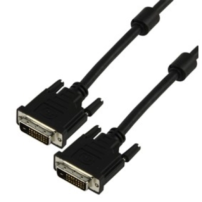 Kabel HQ, DVI-D (M) na DVI-D (M), DVI 24+1 Dual link, 2m   - Video kabeli