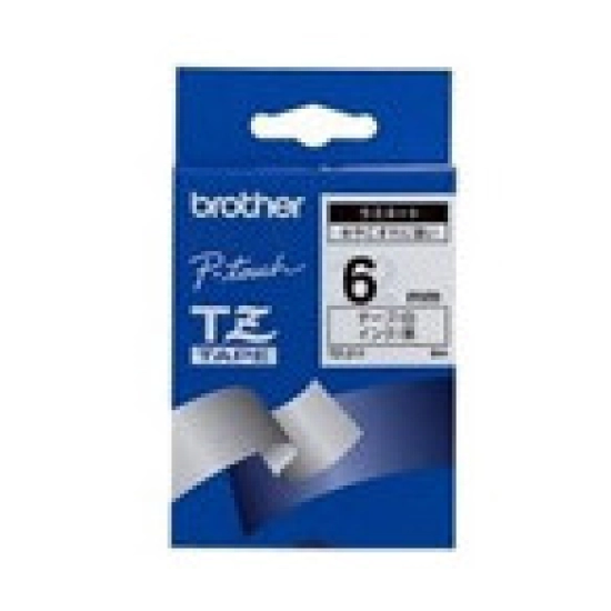 Traka BROTHER za P-touch, TZE211, 6mm, bijela/crna