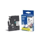 Traka BROTHER za P-touch, TZE221, 9mm, bijela/crna