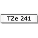 Traka za P-touch 18mm (bijela/crna)TZE241