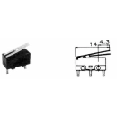 MIKROPREKIDAČ MINI 13*6 mm SA POLUGOM, OMRON  D2F223