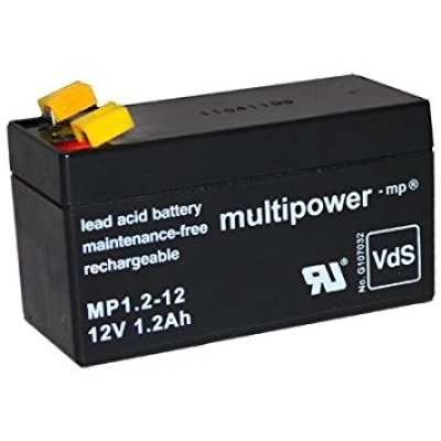 Baterija akumulatorska MULTIPOWER, 12V, 1.2Ah, 97x43x53 mm